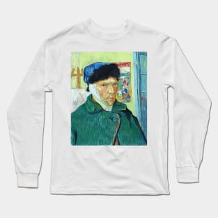 Self Portrait with Bandaged Ear by Vincent Van Gogh Long Sleeve T-Shirt